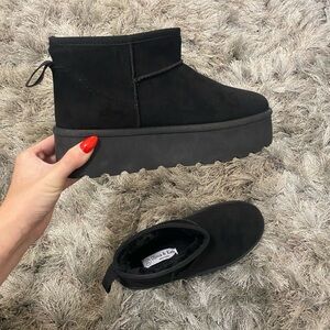 Black Suede Ankle Boots